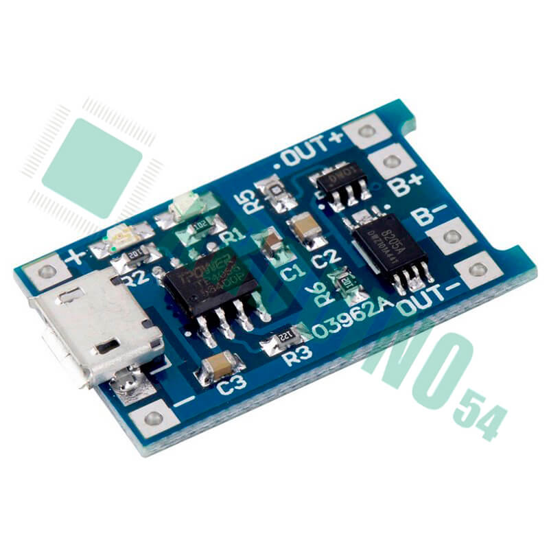 TP4056 Micro USB (для заряда аккумуляторов Li-Pol, Li-Ion) с защитой TP4056 Micro USB (для заряда аккумуляторов Li-Pol, Li-Ion) с защитой