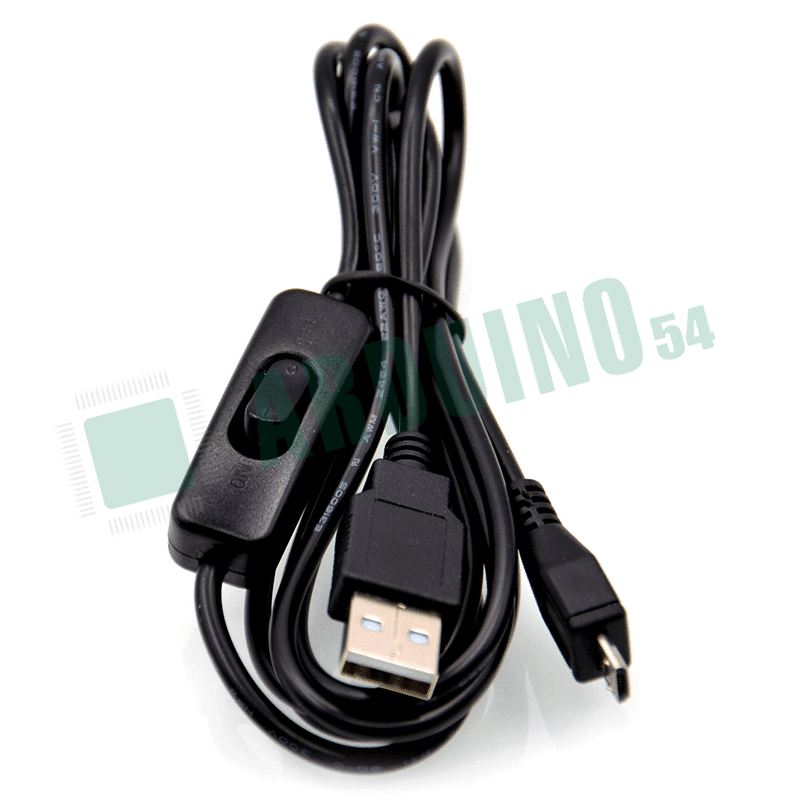 Micro USB кабель с переключателем, черный, 1м Micro USB кабель с переключателем, черный, 1м