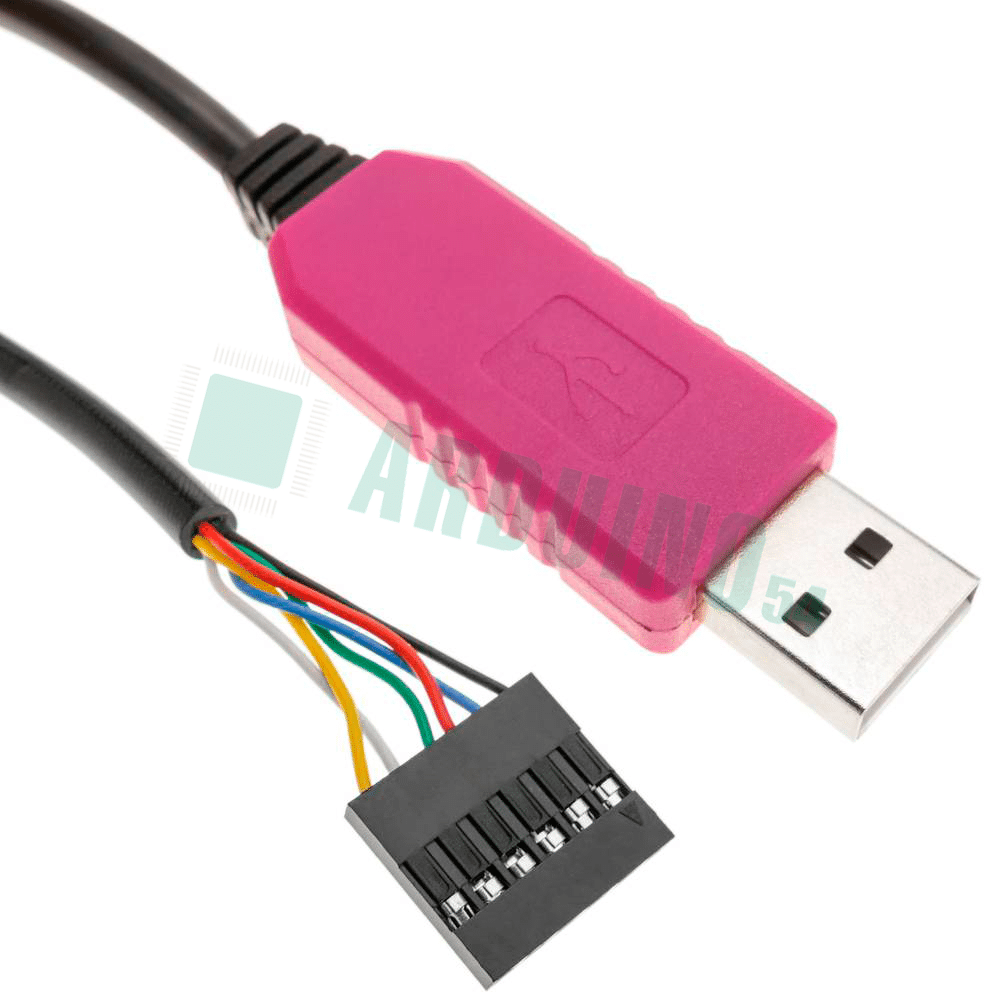 Кабель RS232 (USB к UART TTL) 6 пинов, PL2303HXD Кабель RS232 (USB к UART TTL) 6 пинов, PL2303HXD
