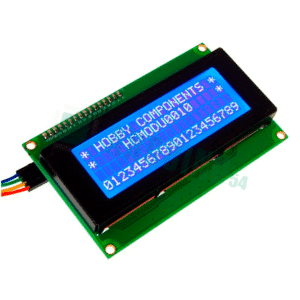 LCD 20x4 2004 дисплей синий + LCD конвертор с IIC/I2C spi