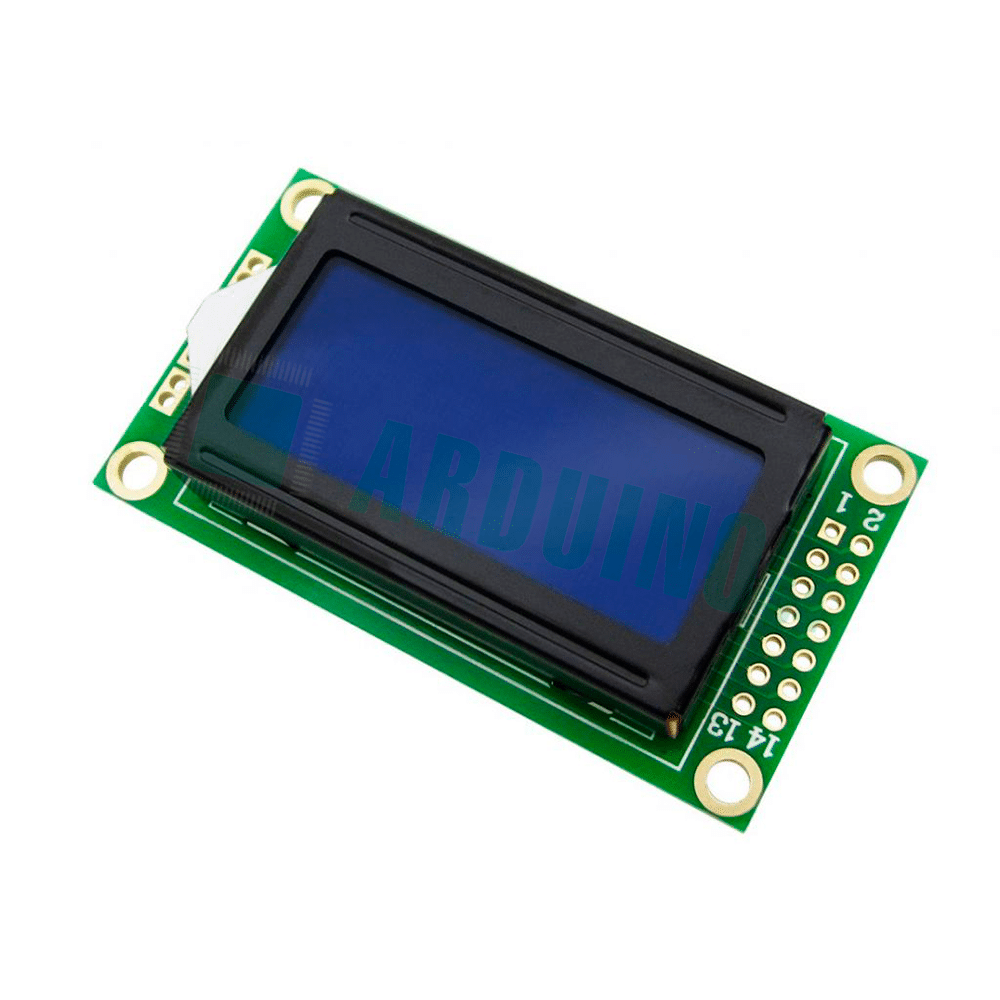 LCD 8×2 0802 дисплей синий LCD 8×2 0802 дисплей синий