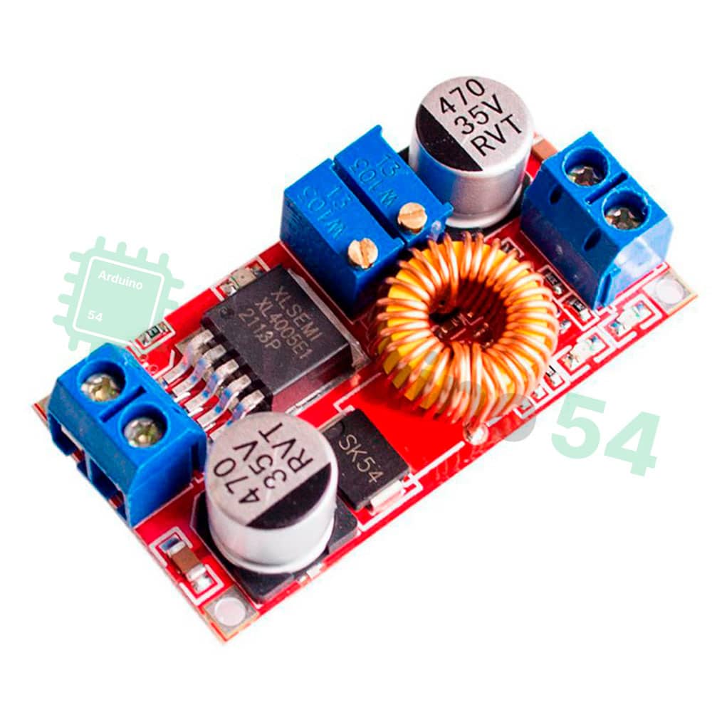 Понижающий DC-DC CC/CV преобразователь (до 5А) (XL4015 E1) Понижающий DC-DC CC/CV преобразователь (до 5А) (XL4015 E1)