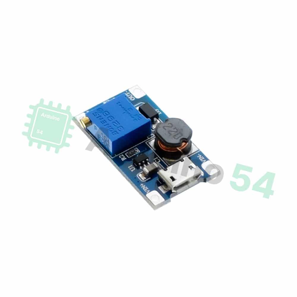 Преобразователь DC-DC MT3608 повышающий с MicroUSB Преобразователь DC-DC MT3608 повышающий с MicroUSB