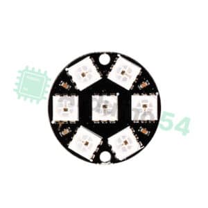 Модуль из 7 RGB светодиодов WS2812 (круг) Модуль из 7 RGB светодиодов WS2812 (круг)