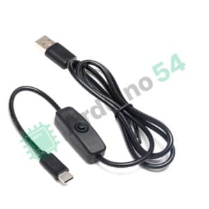 Type-C USB кабель с переключателем, черный, 1м Type-C USB кабель с переключателем, черный, 1м