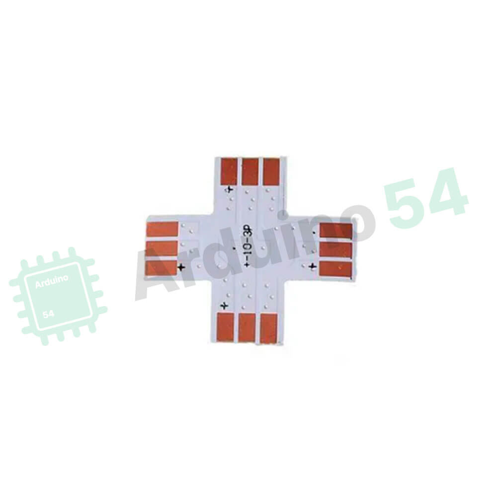 Переходник крестовой для адресной ленты WS2812, X-type, 3P 10mm (без клипсы) Переходник крестовой для адресной ленты WS2812, X-type, 3P 10mm (без клипсы)